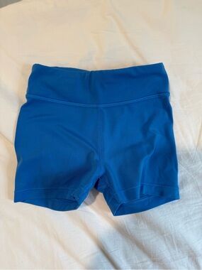 Athleta Electric Blue High-Rise Bike Shorts